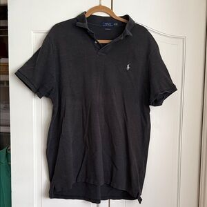 Ralph Lauren Men's Black Polo with Embroidered Pony
